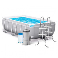Каркасный бассейн для дома 400х200х100см + фильтр-насос + лестница Intex 26788