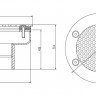 Водозабор  д.120, 2"(внутр.), Р(ВЗ.120.4) из нерж. стали (пленка) 20м куб/час (Россия)