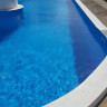 Пленка ПВХ для облицовки чаши бассейна Cefil Urdike темно-голубой  (Испания) с акриловым слоем цвет синий, 2,05 м, длина рулона 25 м, м кв