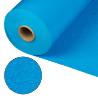 Пленка ПВХ для облицовки чаши бассейна Cefil Reflection (Испания) голубой объемная текстура с акриловым слоем ,ширина 2,05 м, длина рулона 25 м, м кв