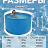 Бассейн (купель) д.2,0м, выс. 1,25м пластиковый морозоустойчивый, усиленная чаша 650г/м² 2