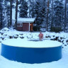Бассейн 4,8м х 2,4м, выс 1,25  пластиковый морозоустойчивый овальный (аксессуары по выбору), пр-во Россия