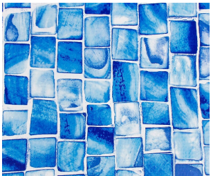 Пленка ПВХ для облицовки чаши бассейна ПВХ D line Mosaic 1,5мм (ассиметричная мозаика) шир.1,8м, длина рулона 25м, за м кв